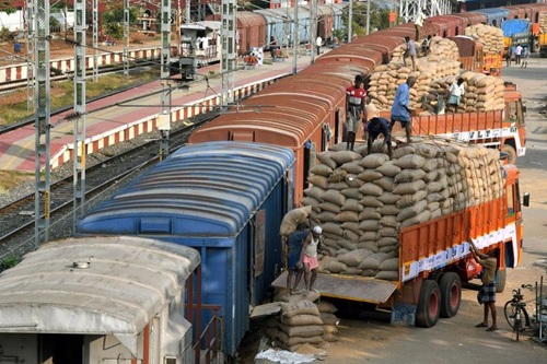 Rail cargo logistics operations from Mumbai